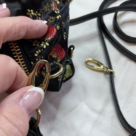 Steve Madden Mini Backpack Crossbody Handbag Gold tone hardware Zipper - Picture 10 of 11